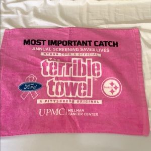 BREAST CANCER AWARENESS STEELERS TERRIBLE TOWEL